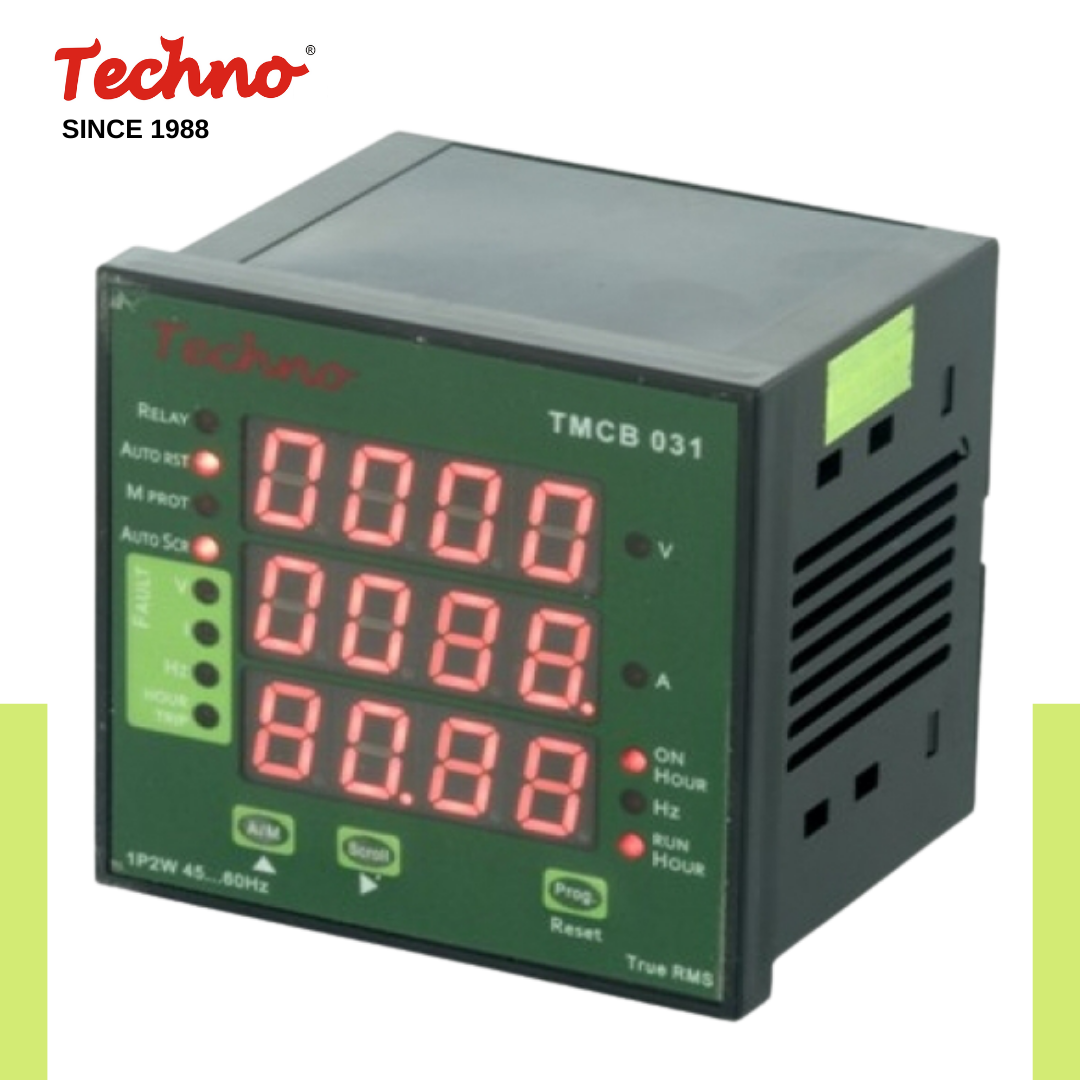 PROGRAMMABLE DIGITAL 1 PHASE VIF METER WITH PROTECTION RELAY